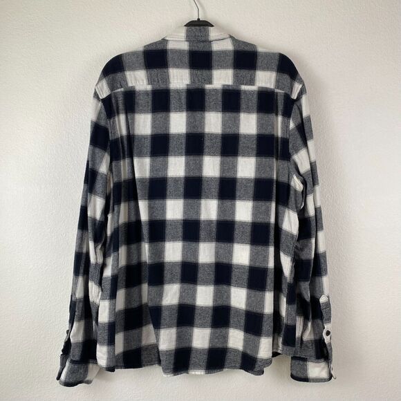 Lucky Brand Men's Shirt Sz XXL Long Sleeve Western Plaid Flannel Pockets - Picture 2 of 12